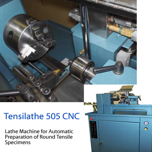 CNC Tensilathe 505 Automático para Preparación de Probetas Redondas para Ensayos de Tracción 