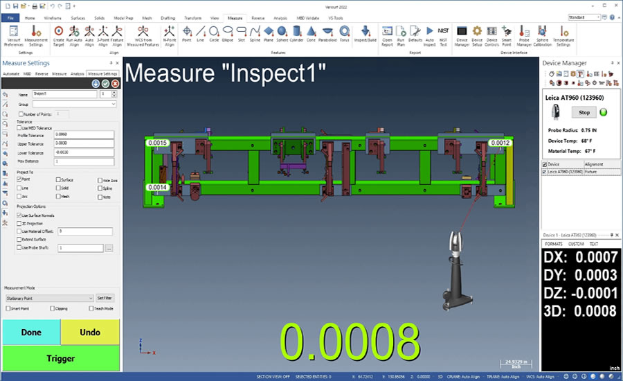 VERISURF Software BUILD para inspección basada en modelos, fabricación de herramientas y ensamblaje asistido