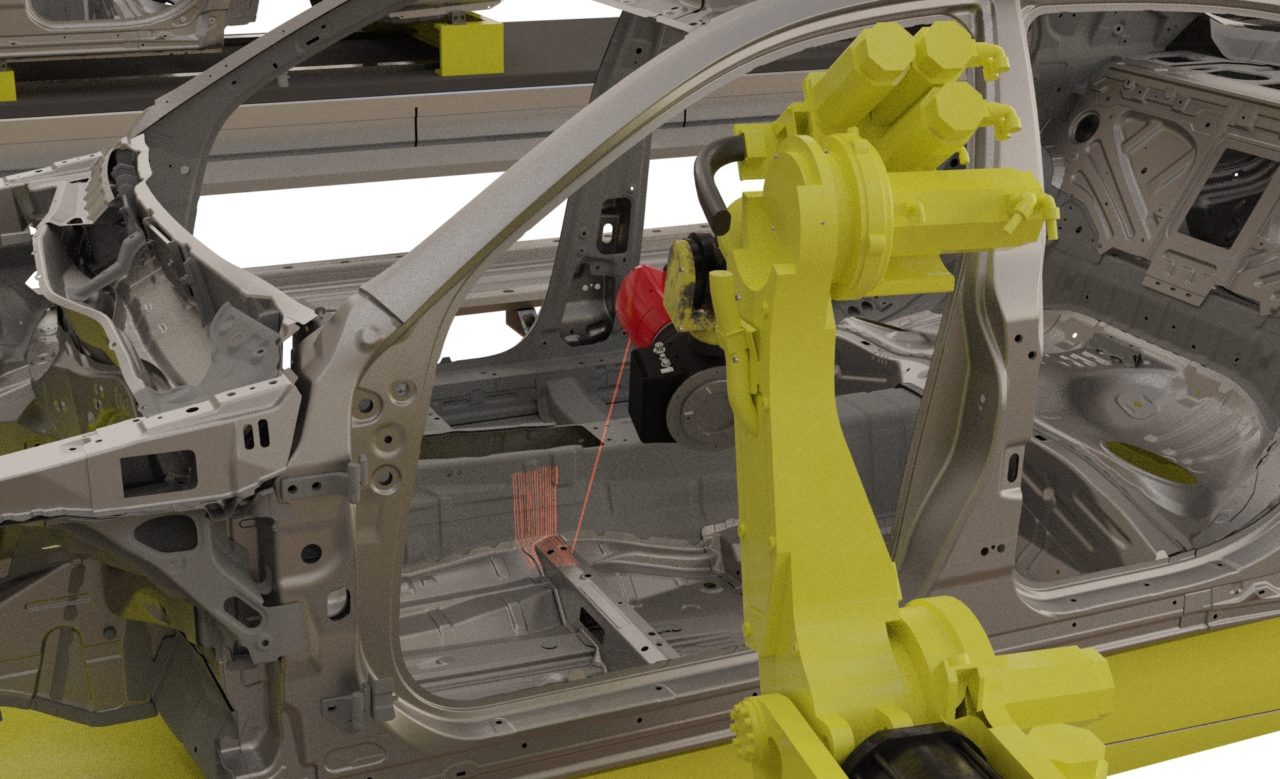 Ladar Car line close up lasers